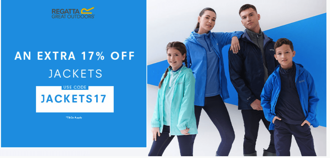 Regatta - An Extra 17% off Jackets Voucher