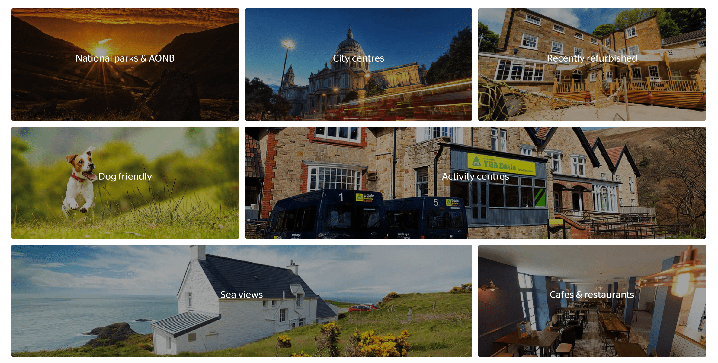 YHA - hostels and camping in England and Wales