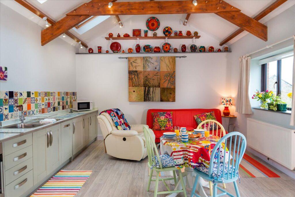 Polrunny_Farm_Sloe_Cottage_kitchen_lounge_diner_from_bedroom_door_resized